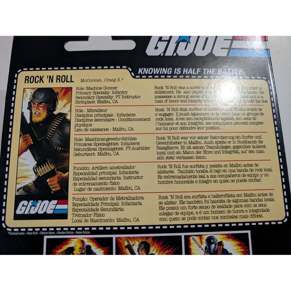 Hasbro G.I. Joe Classified Series Retro Cardback Craig Rock N Roll McConnel 6-in - Picture 6 of 6